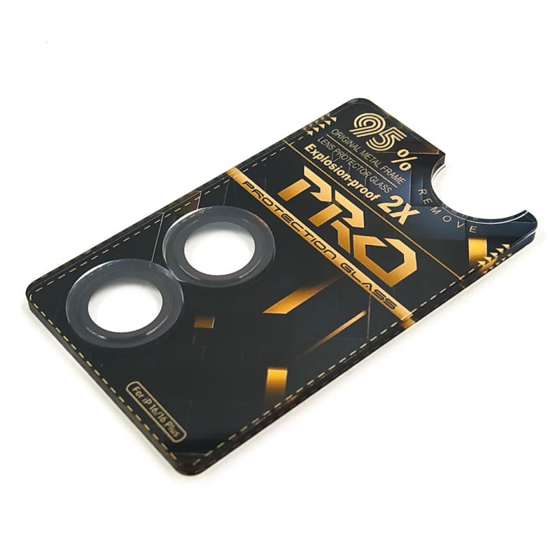 Захисне скло на камеру PRO Camera Lens для iPhone 16/16 Plus Black