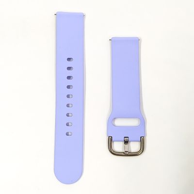 Силіконовий ремінець Soft-Touch з металевою пряжкою 20мм Light Purple