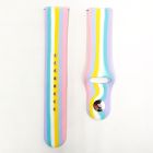 Силіконовий ремінець 20мм Rainbow Pink
