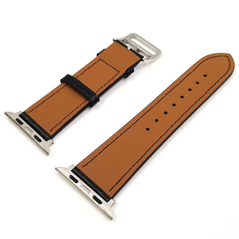 Шкіряний ремінець Leather Band для Apple Watch 42/44/45/46/49mm Black