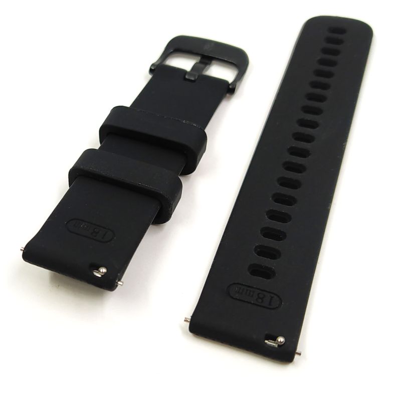 Ремінець силіконовий Soft-Touch 18mm Full Black