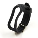 Ремінець Leather Style для Xiaomi Mi Band 5/6/7 Black
