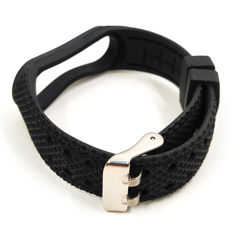 Ремінець Leather Style для Xiaomi Mi Band 5/6/7 Black