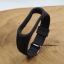 Ремінець для Xiaomi Mi Band 3/4 Leather Style Black