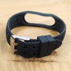 Ремінець для Xiaomi Mi Band 3/4 Leather Style Black