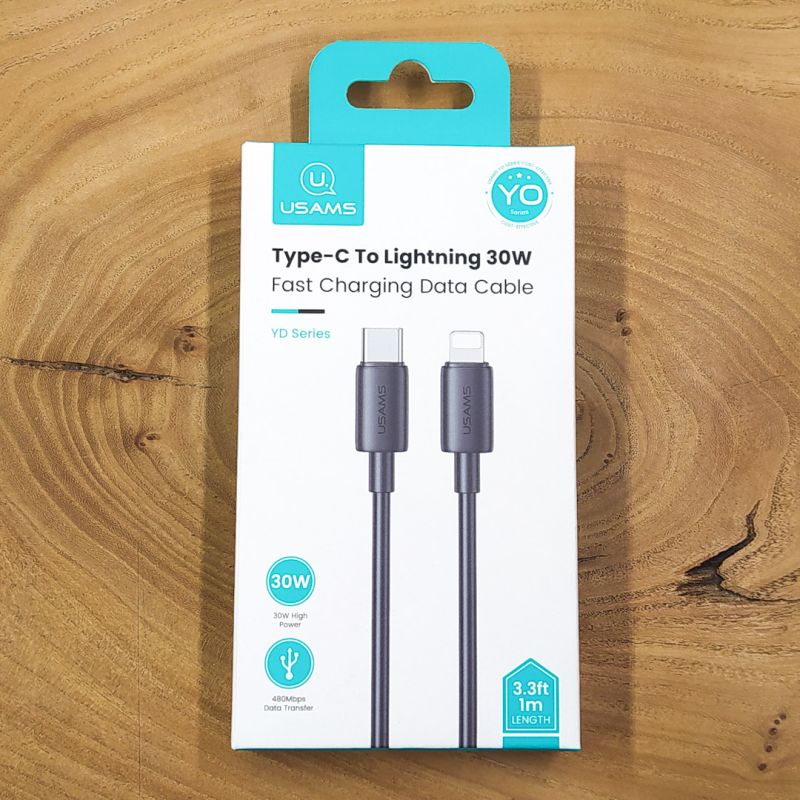 Кабель USAMS YD Series Type-C to Lightning 30W 1m