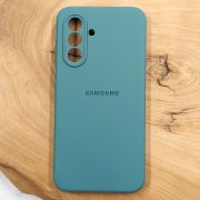 Чохол Silicone case Samsung A26 5G Blue Green