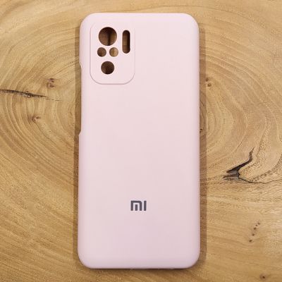 Чохол Silicone Case для Xiaomi Redmi Note 10 Matte Pink