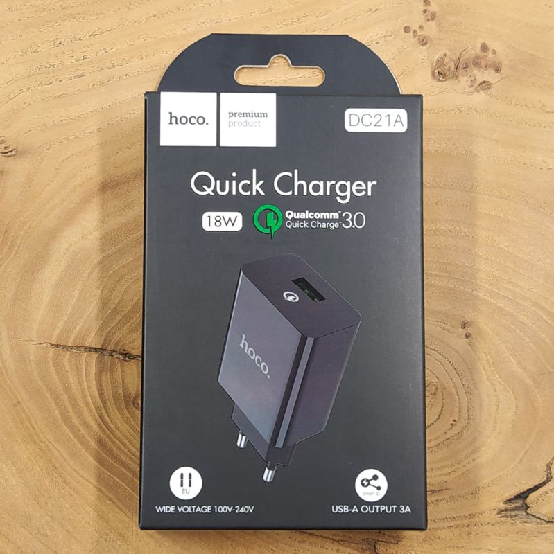 Зарядний пристрій HOCO DC21A (1USB/3A) QC3.0
