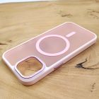 Чохол Baseus Smoke case Matte with MagSafe для iPhone 14 Pink