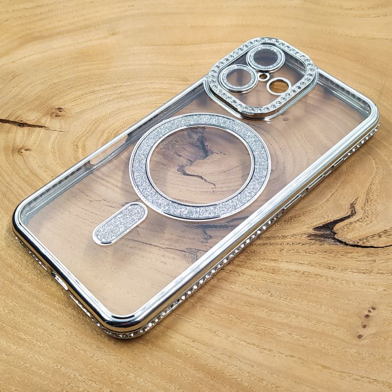 Чохол Hoco Diamond case with MagSafe для iPhone 16 Silver
