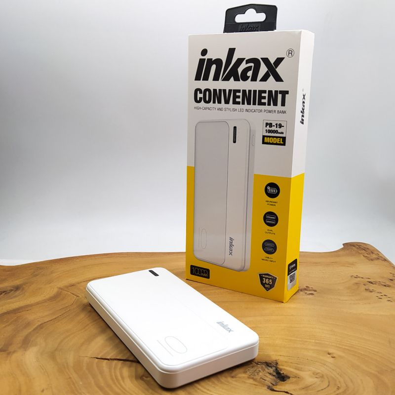 Павербанк Inkax Convenient PB-19 10000mAh White (DC 5V/2.1A)