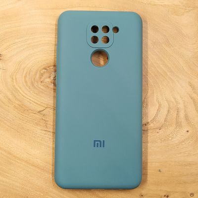 Чохол Silicone Case Xiaomi Redmi Note 9 Blue Green
