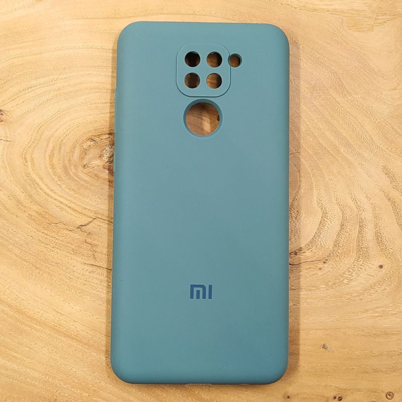Чохол Silicone Case Xiaomi Redmi Note 9 Blue Green
