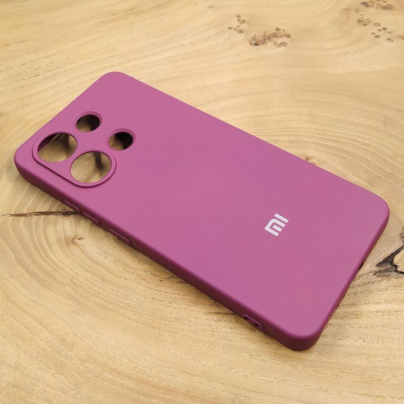 Чохол Silicone Case Xiaomi Redmi Note 13 4G Marsala